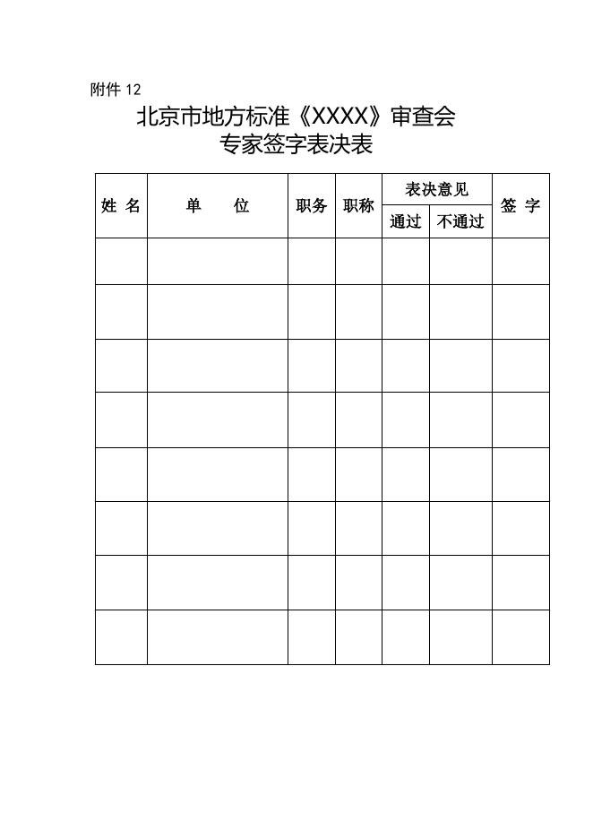 12.北京市地方标准审查会专家签字表决表.doc