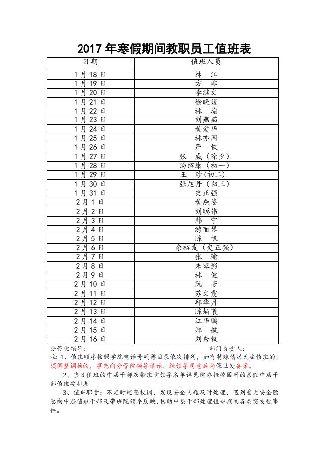 寒假教职工值班表.doc