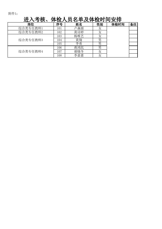 1.进入考核、体检人员名单及体检时间安排.xls
