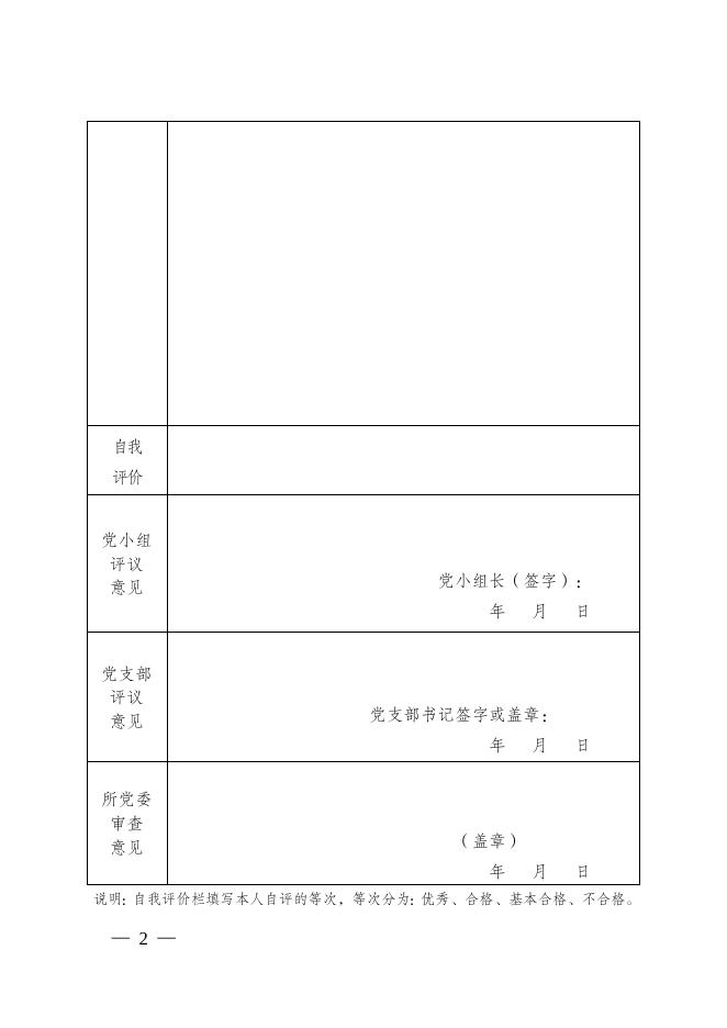 南京地理与湖泊研究所民主评议党员登记表.doc