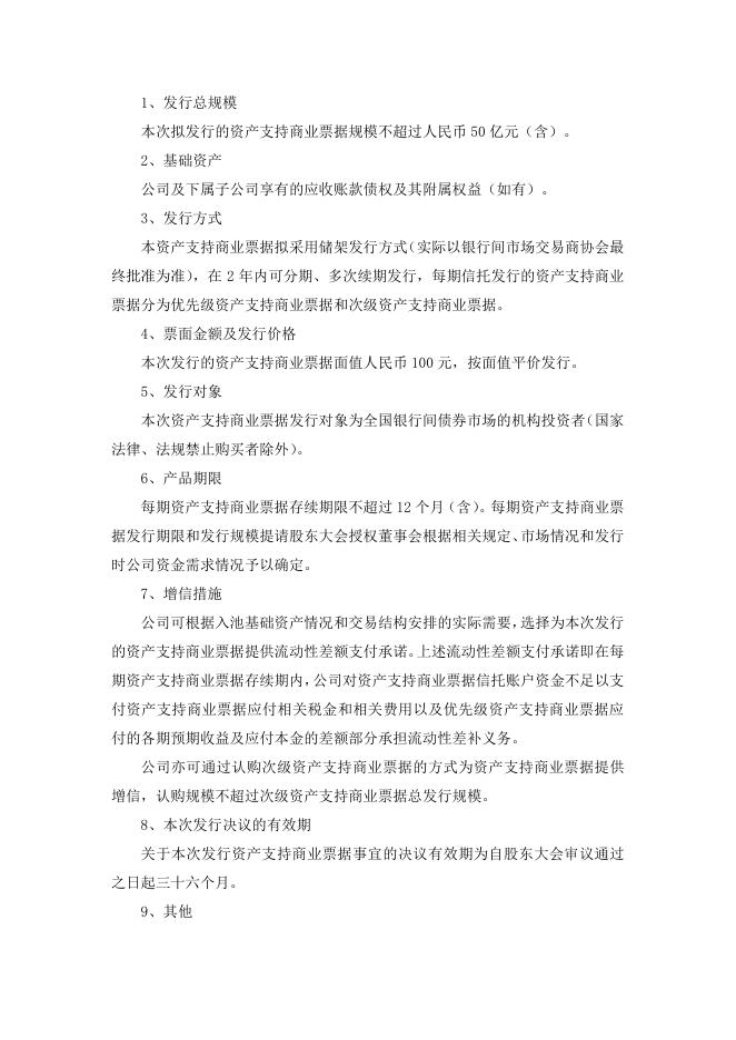 关于拟开展应收账款资产支持商业票据的公告.pdf