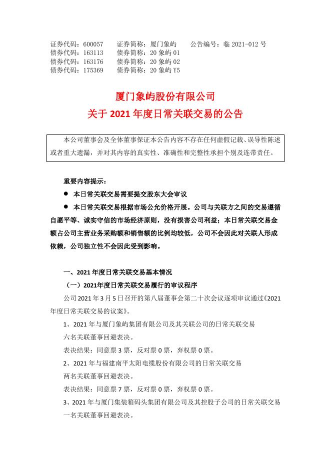 关于2021年度日常关联交易的公告.pdf