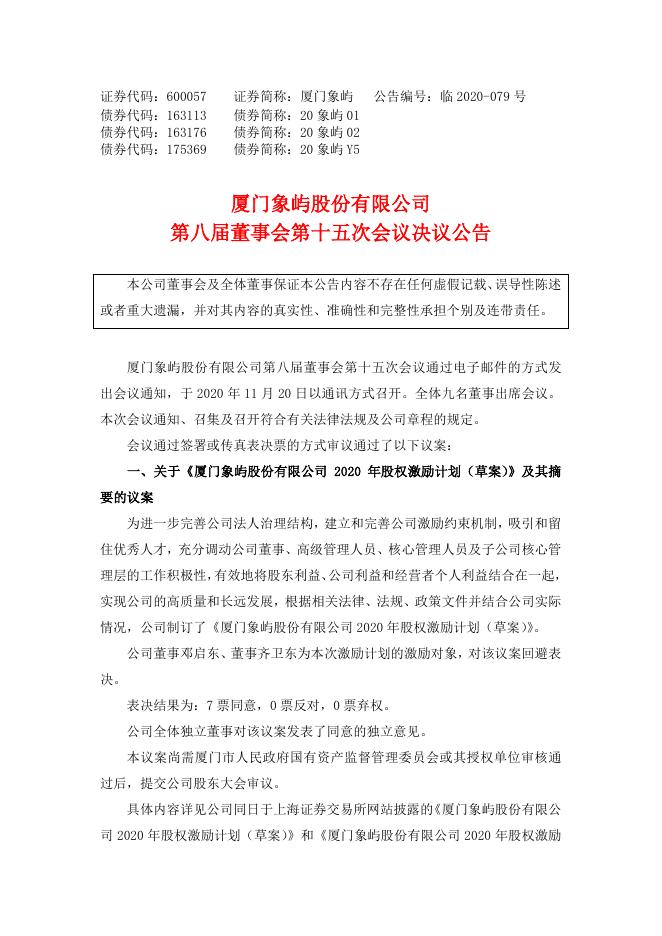 第八届董事会第十五次会议决议公告.pdf