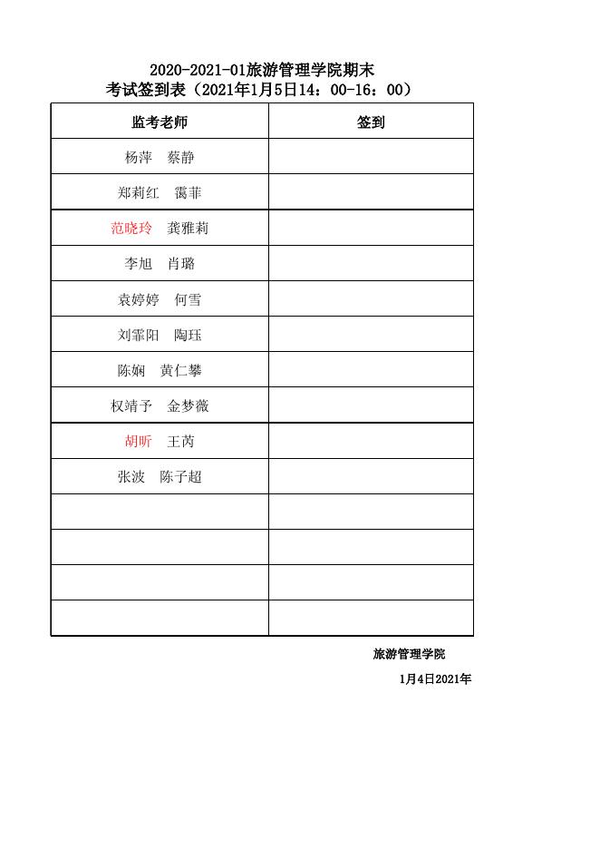 附件8.贵州商学院2021-2022学年第一学期专业课开学补考安排表（旅游管理学院）.xlsx