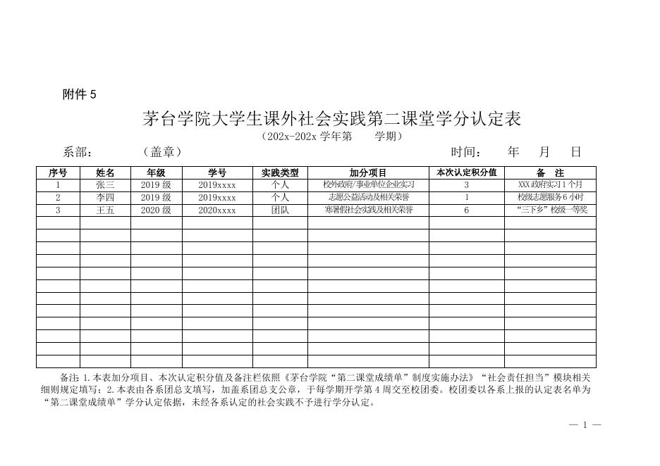 第二课堂学分认定表.docx