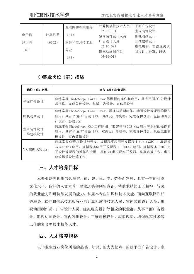 2020级虚拟现实应用技术专业人才培养方案.pdf