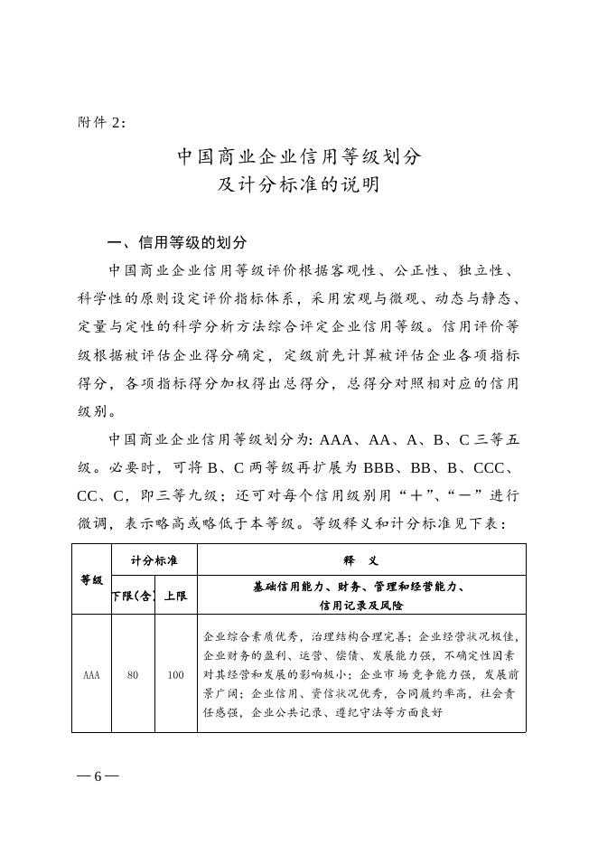 关于在清洁行业开展中国商业企业信用等级评价工作的通知.doc