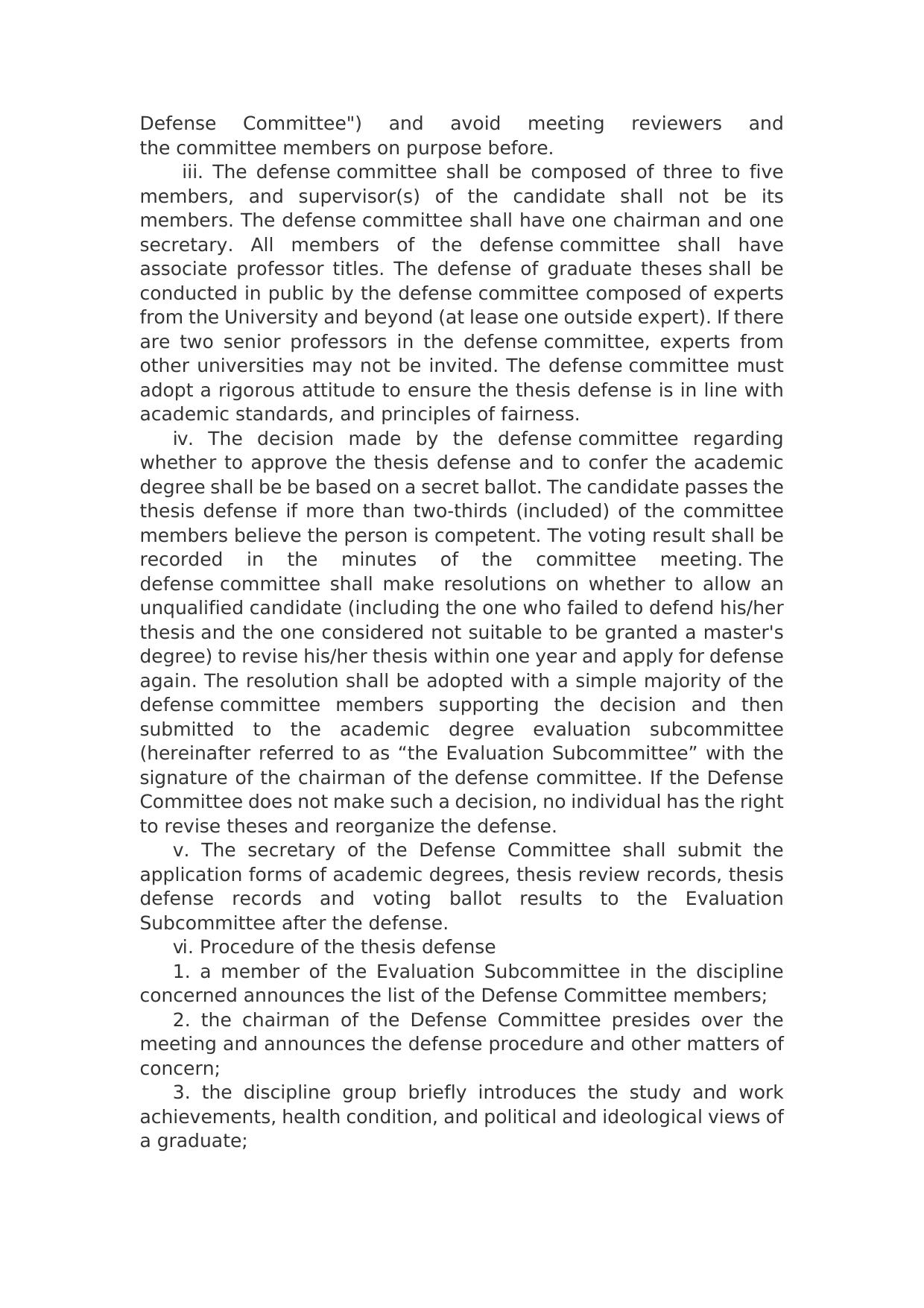 Provisional Detailed Rules for Master’s and Doctor’s Degrees Conferment of Southeast University