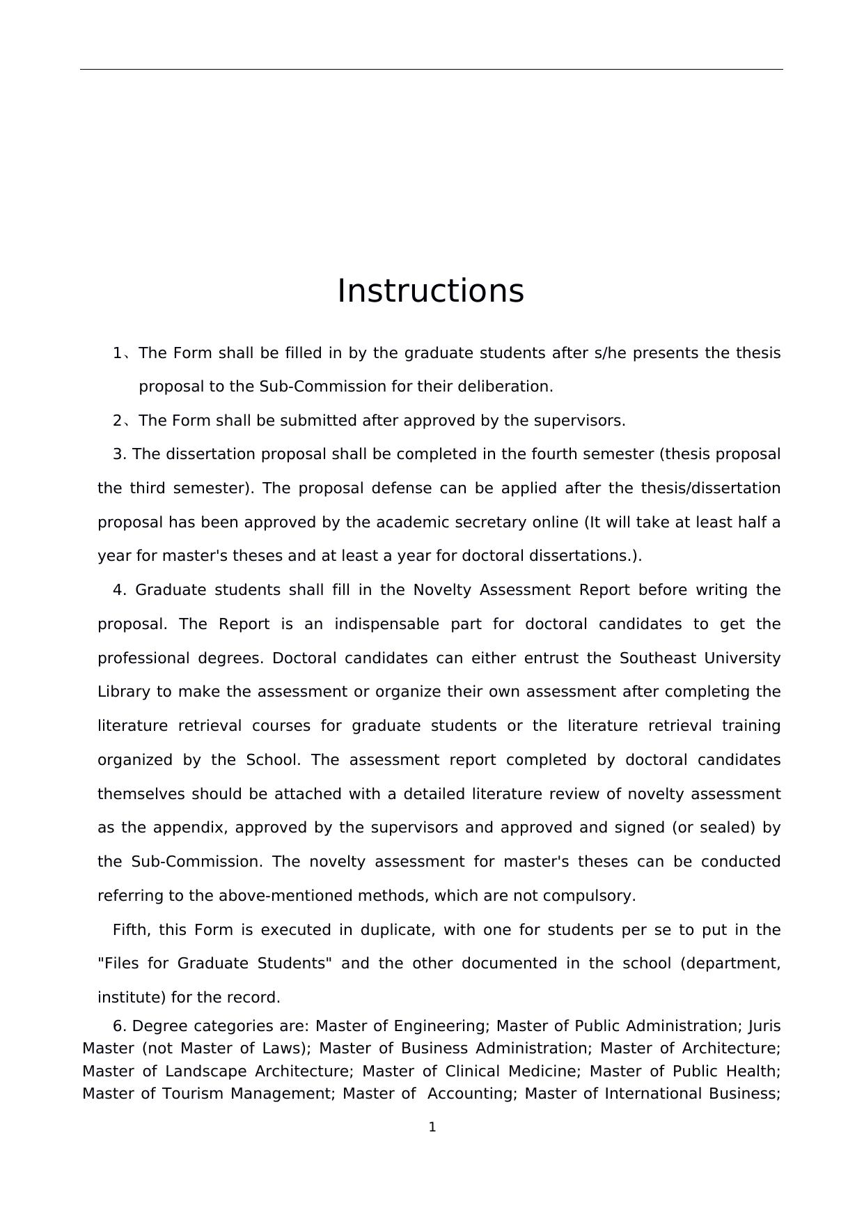 Graduate Students of Professional Degree of Southeast University Schedule for Thesis Proposal and Writing