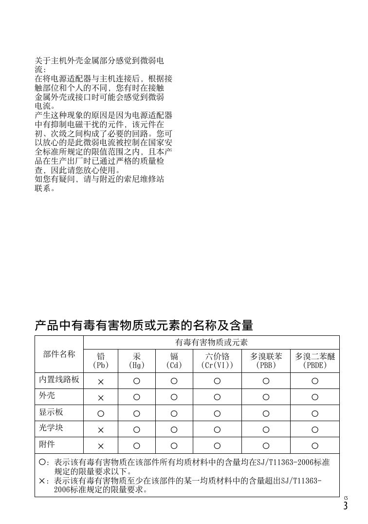 索尼HDR-PJ30E数码摄像机使用说明书