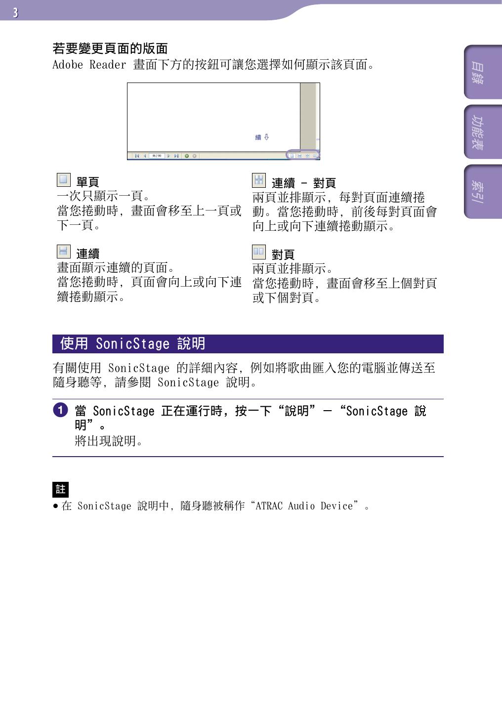 SONY索尼NW-S706F数码影音使用说明书