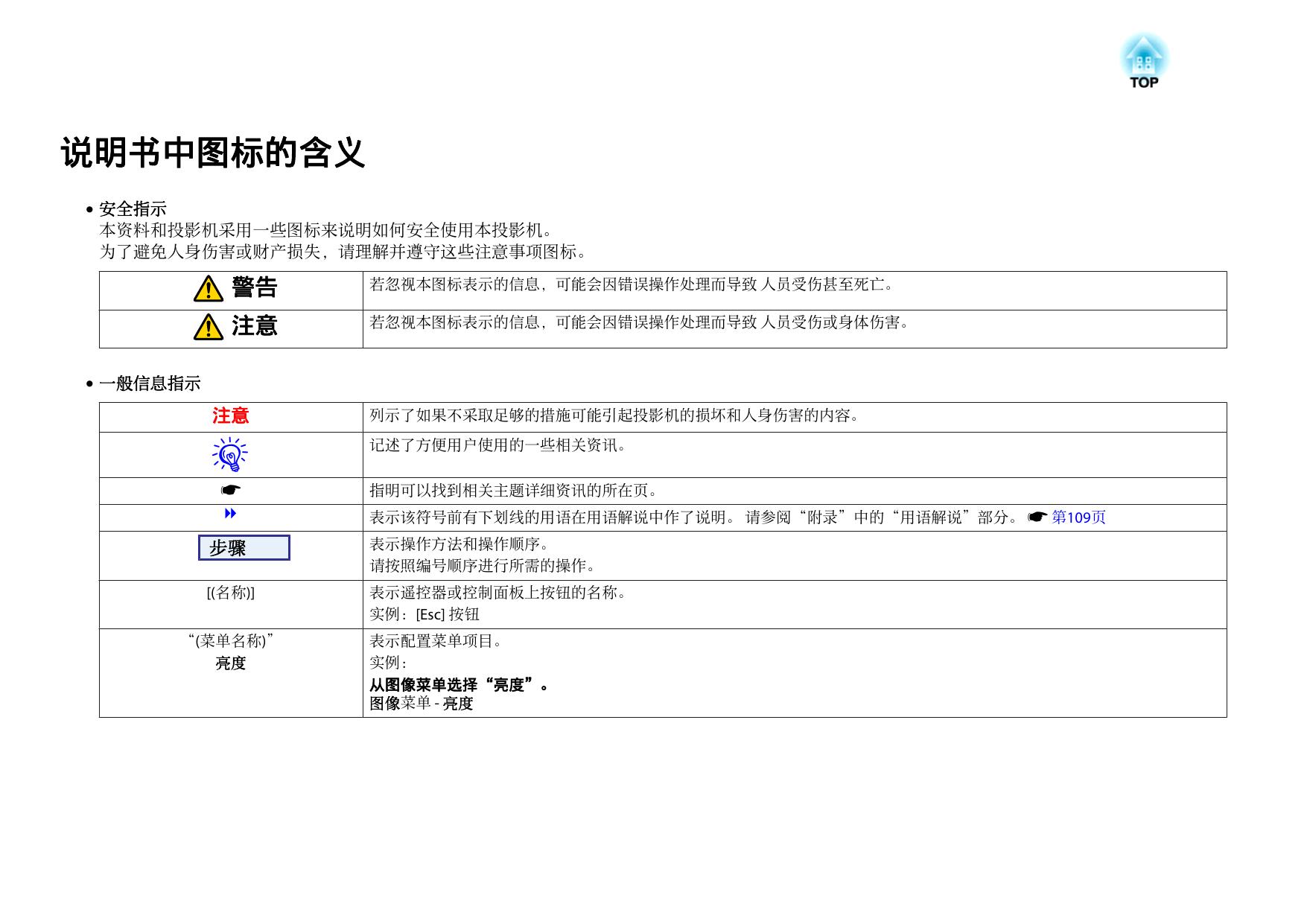 Epson爱普生EB-825H投影仪简体中文版说明书