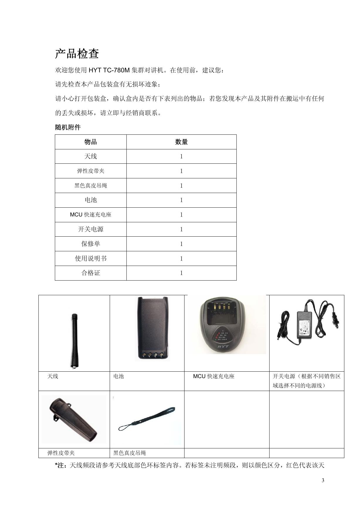 海能达TC-780M专业无线集群对讲机说明书