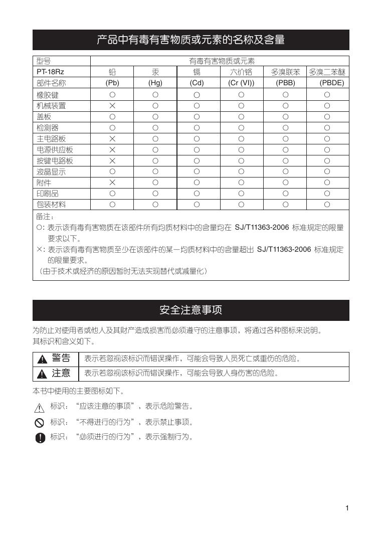 兄弟PT-18Rz标签打印机使用说明书