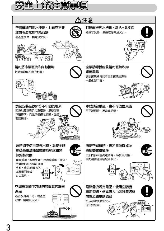 三洋SA-R71A冷气机使用说明书