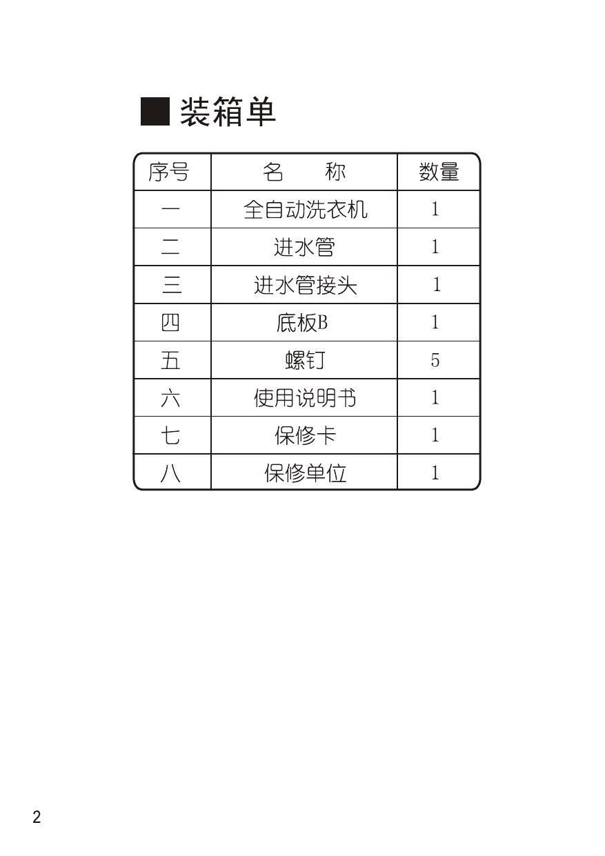 松下XQB55-Q521U洗衣机使用说明书