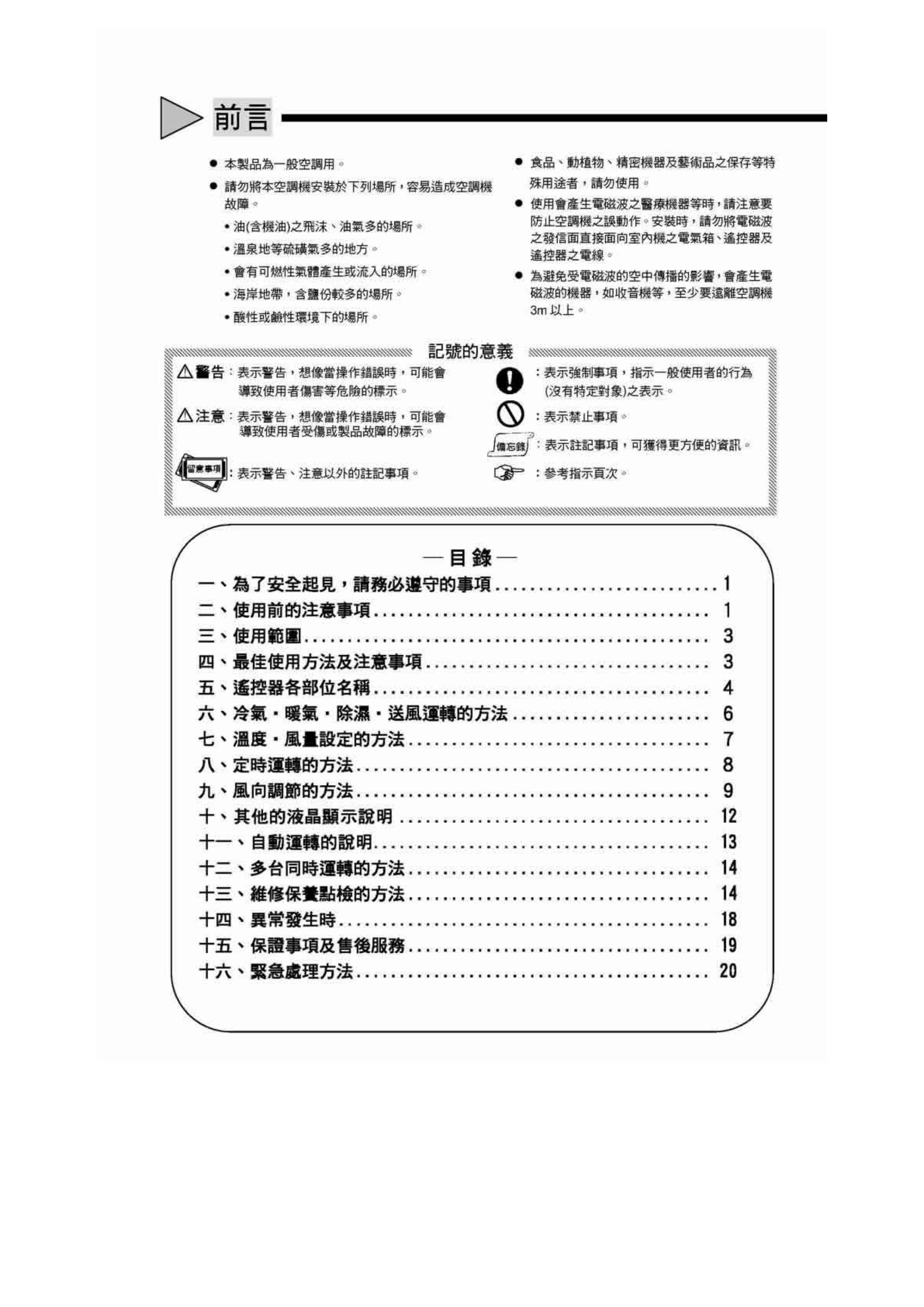 日立 RCI-160DJ变频空调 使用说明书