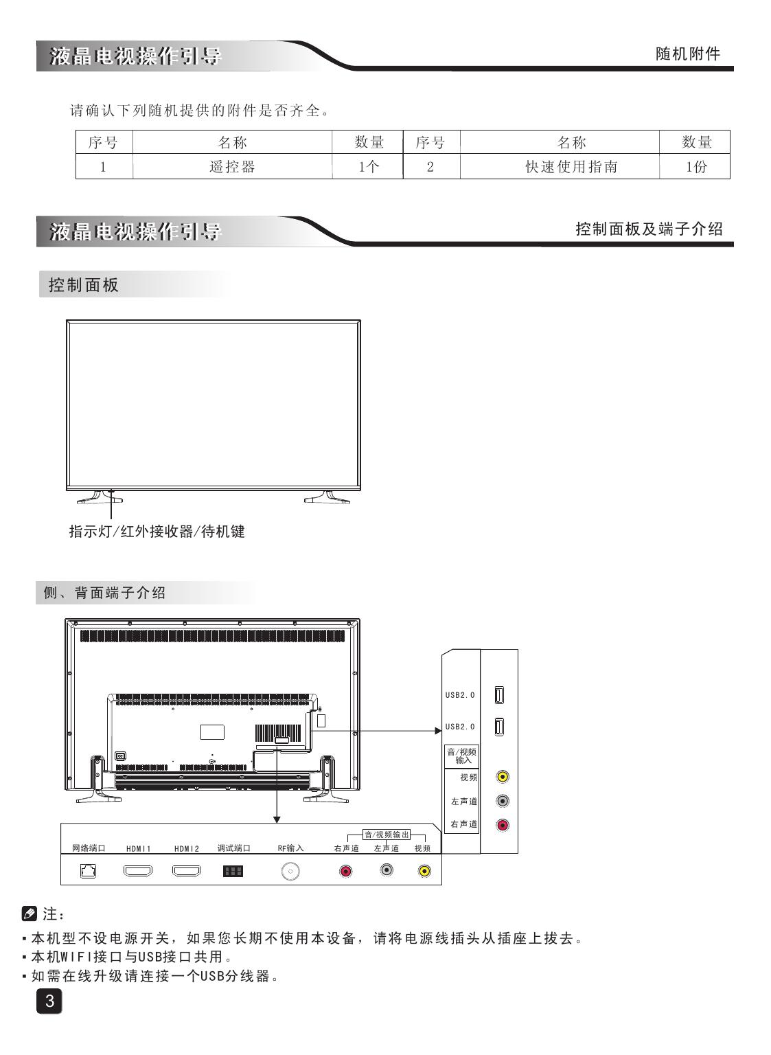 创维43E3500(8S62机芯)液晶彩电使用