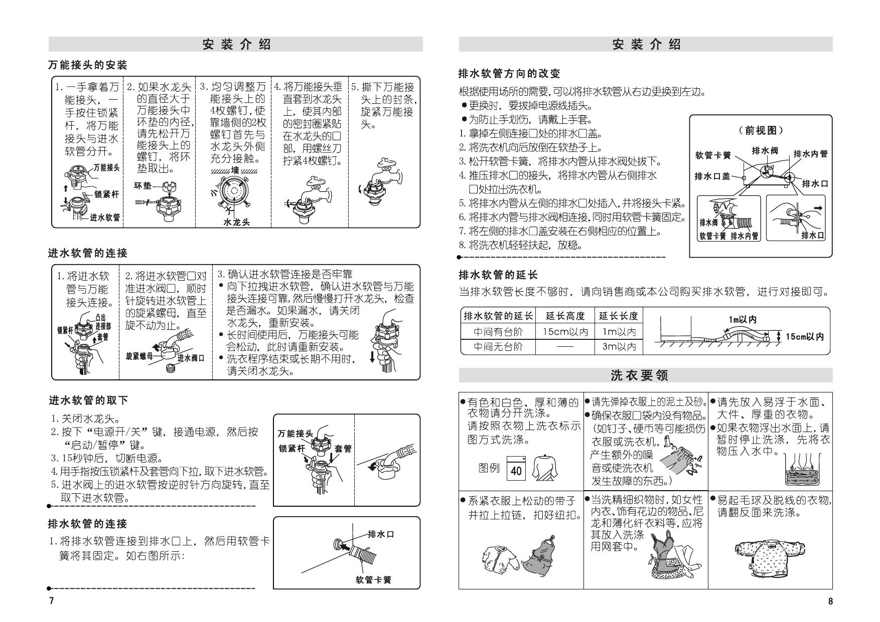 帝度DB70377US洗衣机使用说明书
