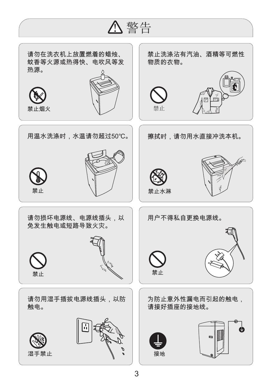小天鹅TB80-V1059H洗衣机使用说明书