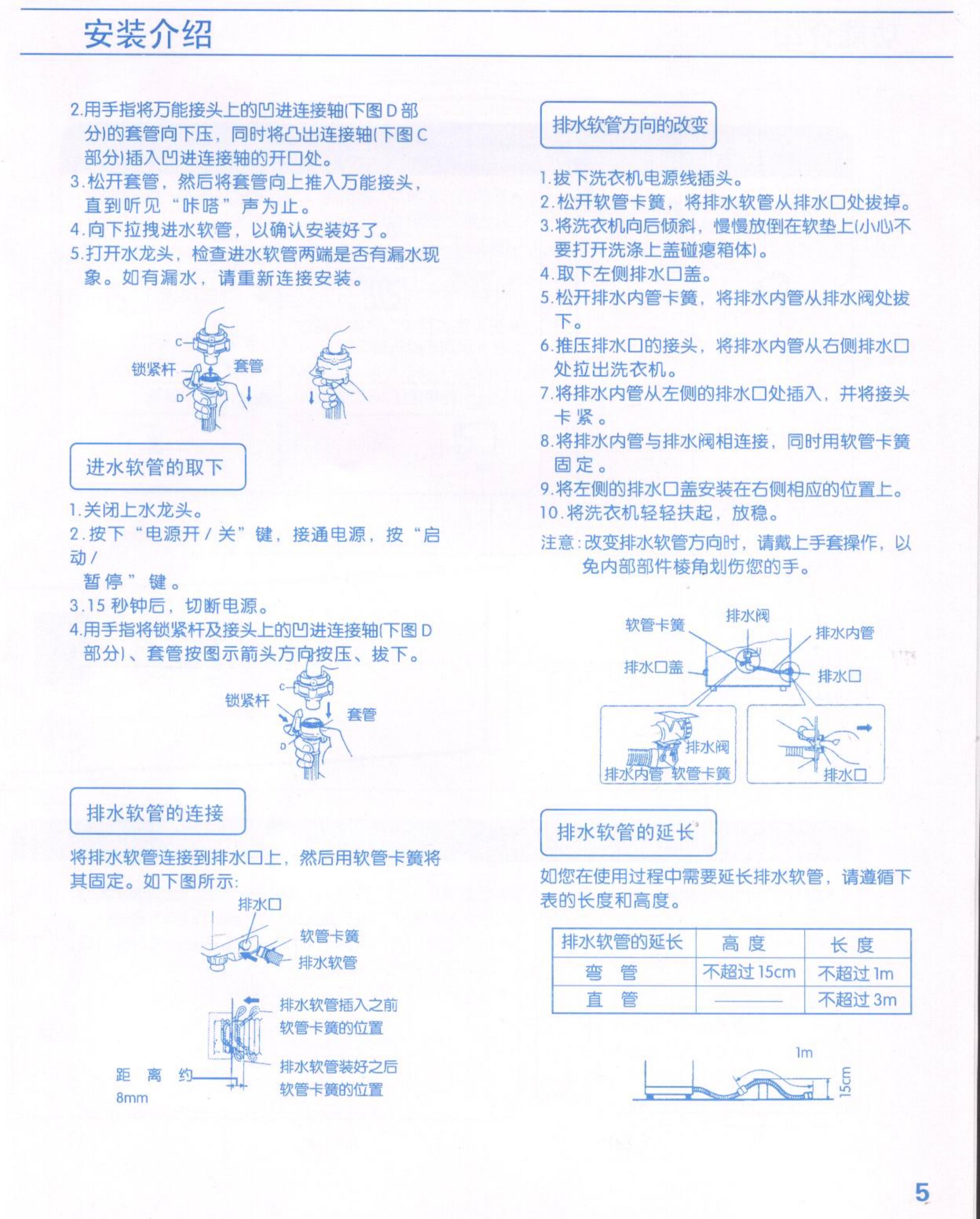 荣事达波轮洗衣机XQB50-458578576使用说明书