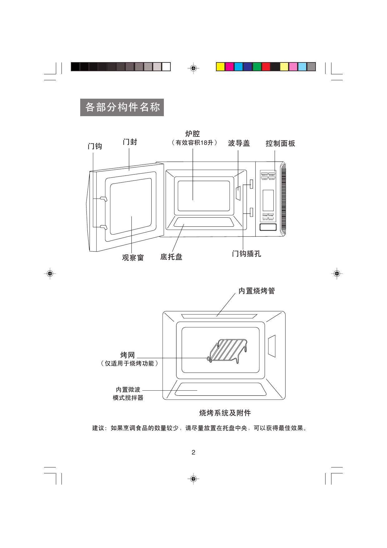 海尔 MF-2270EG(VC)微波炉 使用说明书