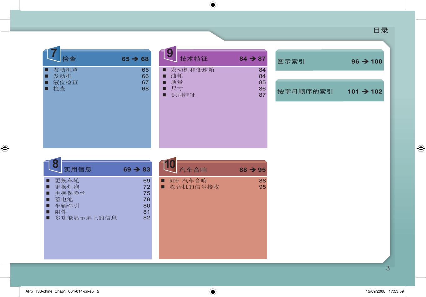 东风标致207汽车使用手册