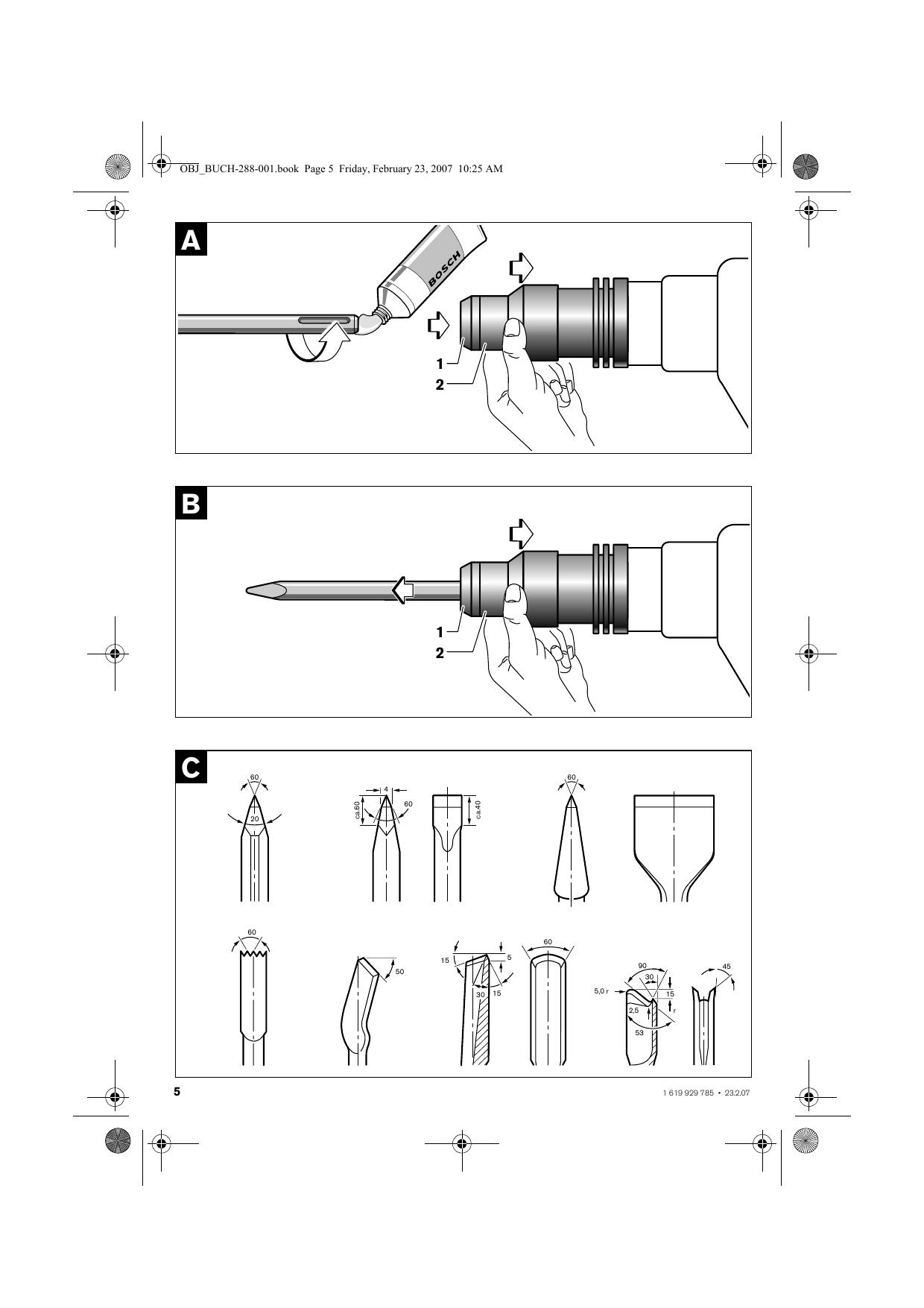博世GSH388五搞电镐操作说明书