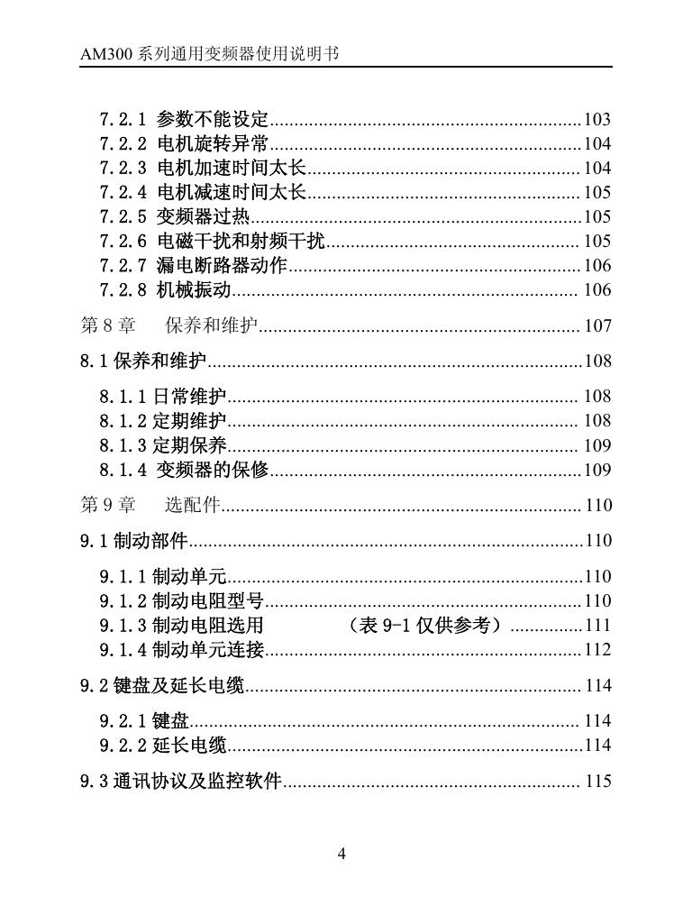 安邦信AM300-280G/315P-T3变频器使用说明书