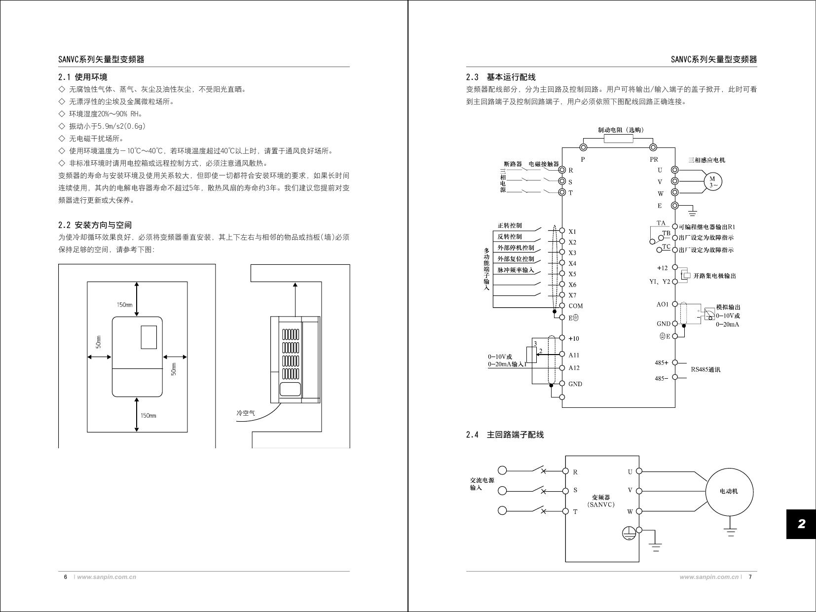 三品SANVC-4T0015G/P型变频器说明书