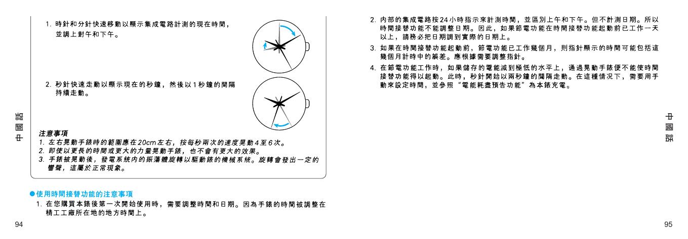精工SEIKO 5J22_5J32表说明书
