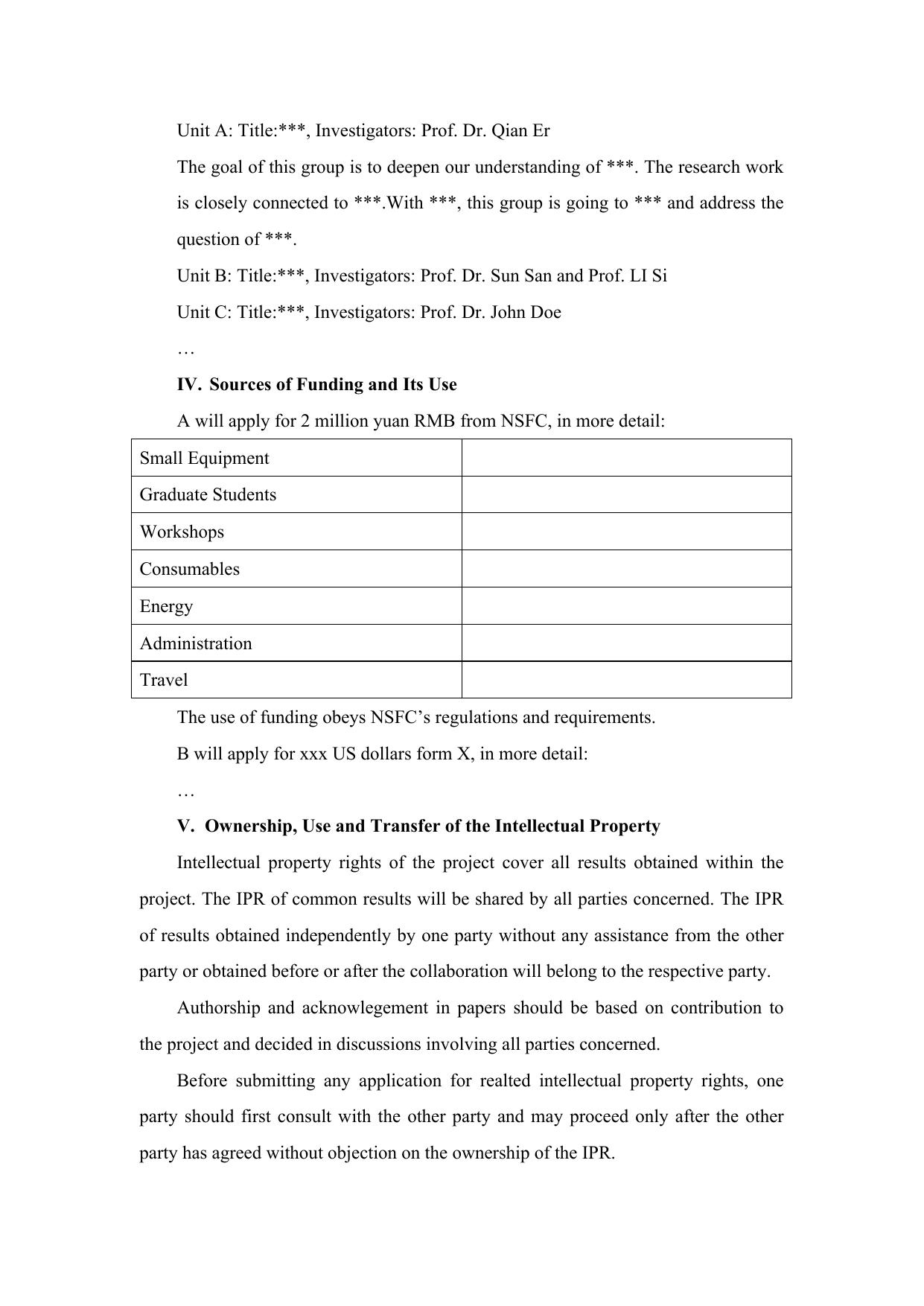 长安大学公路学院附件2：合作研究协议书撰写说明及范本.doc
