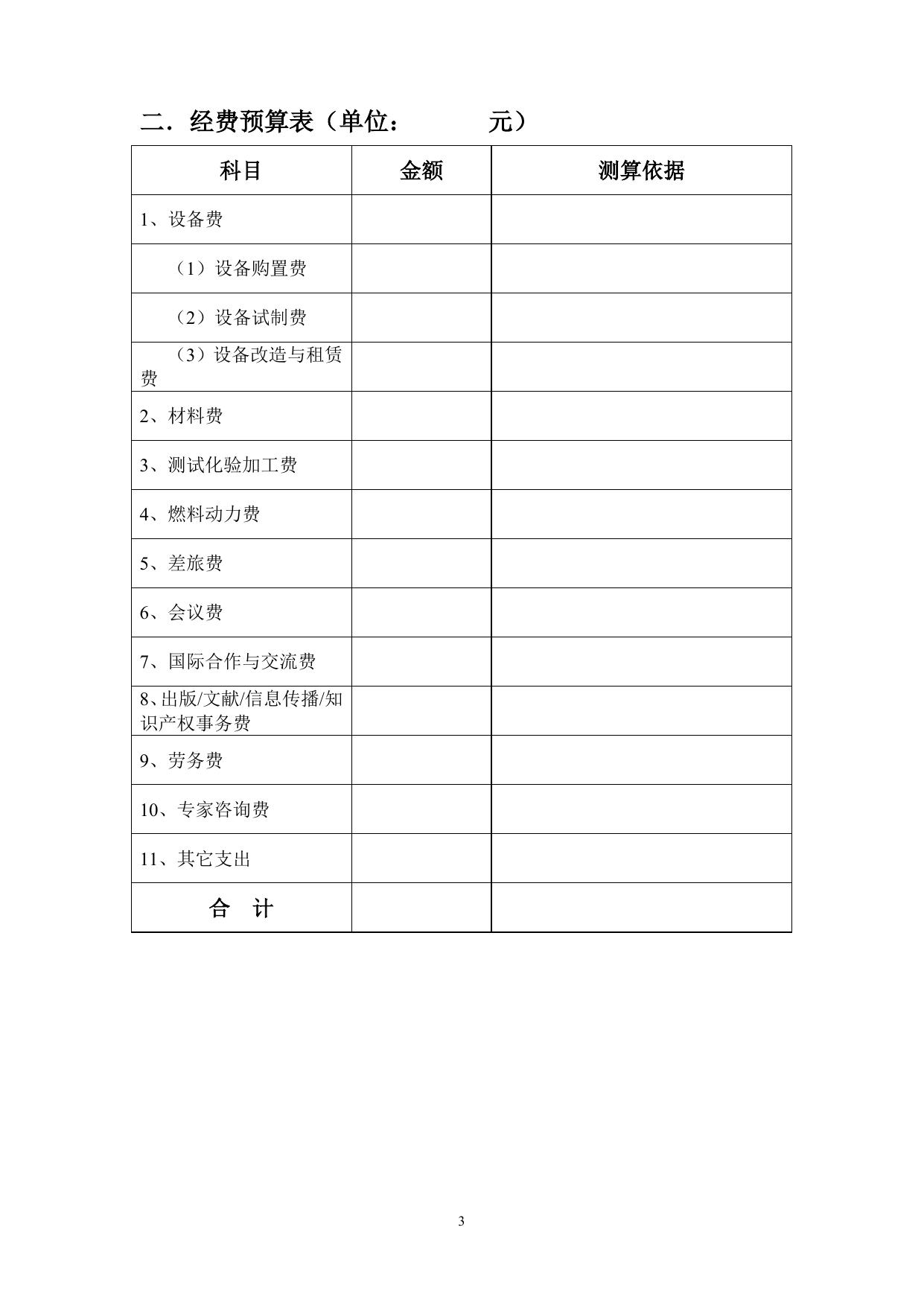 长安大学公路学院2017 开放基金申请书格式.doc
