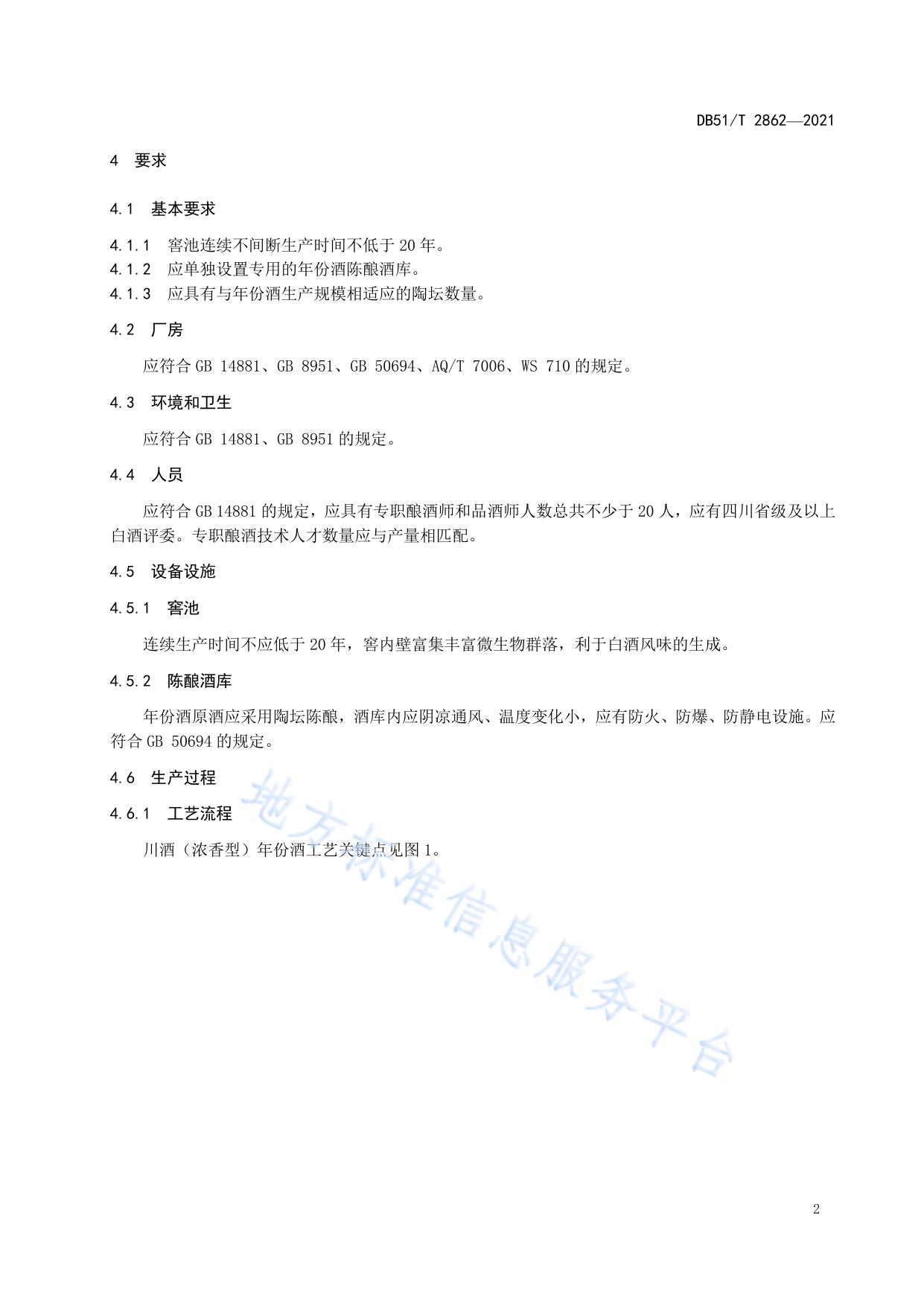 川酒（浓香型）年份酒 生产规范