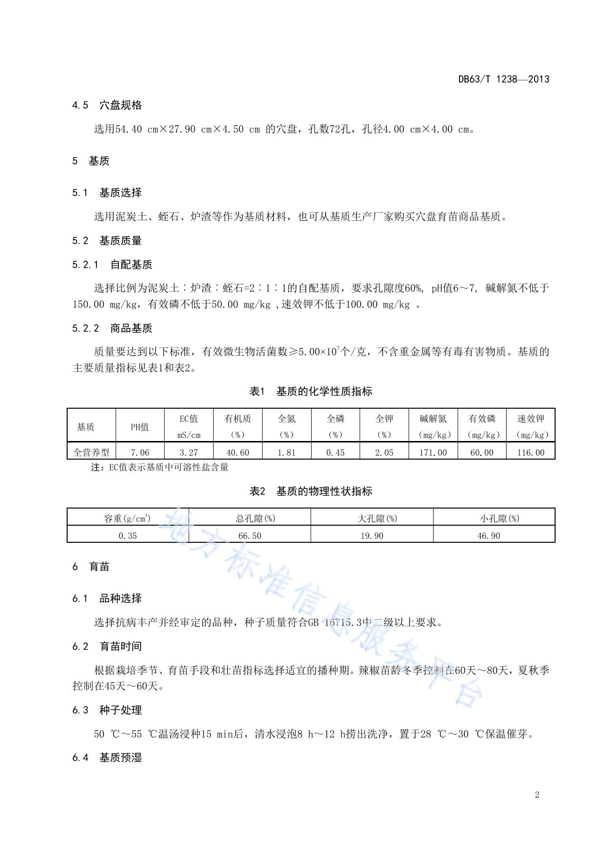 辣椒基质穴盘育苗技术规程