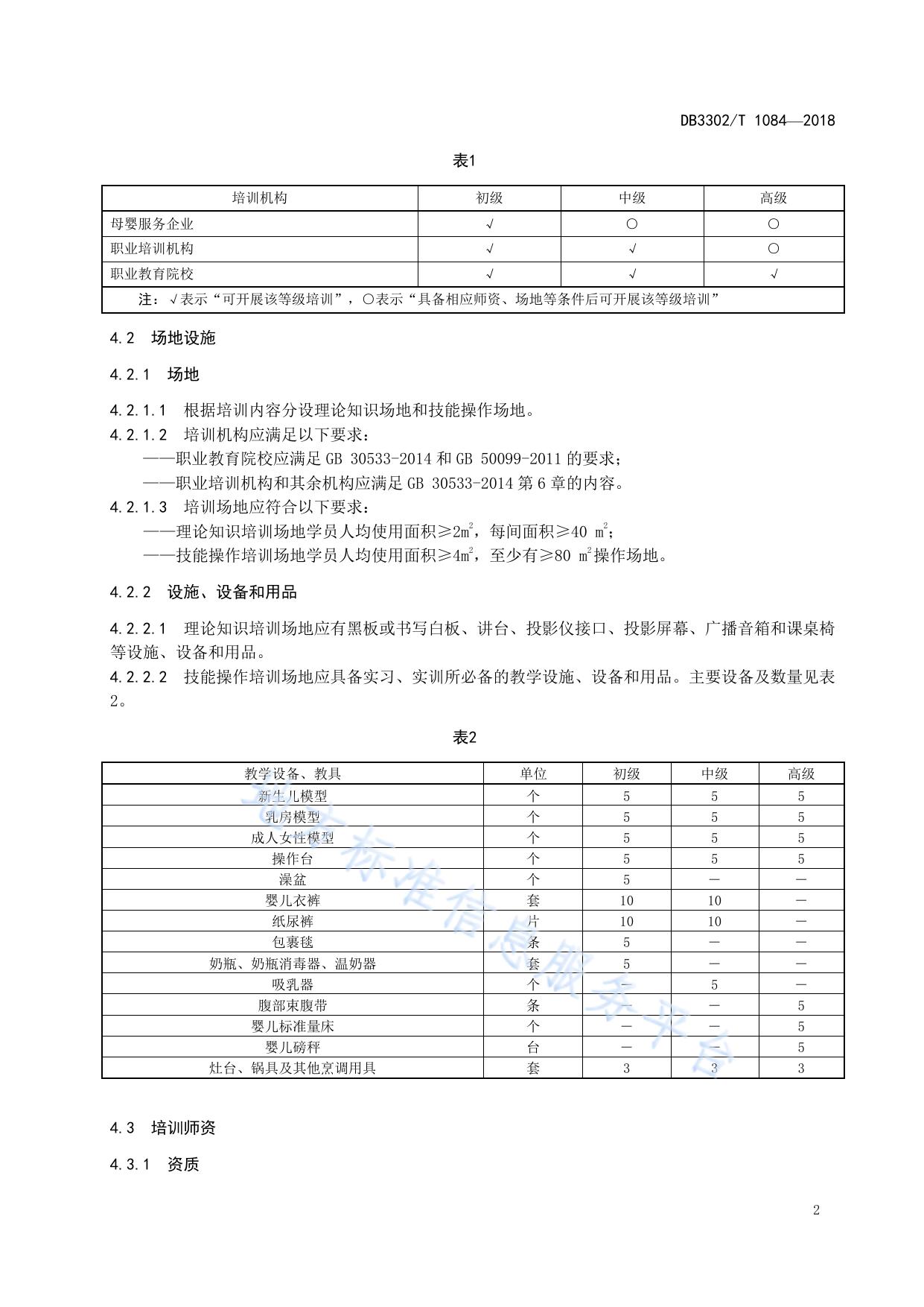 母婴护理员培训规范